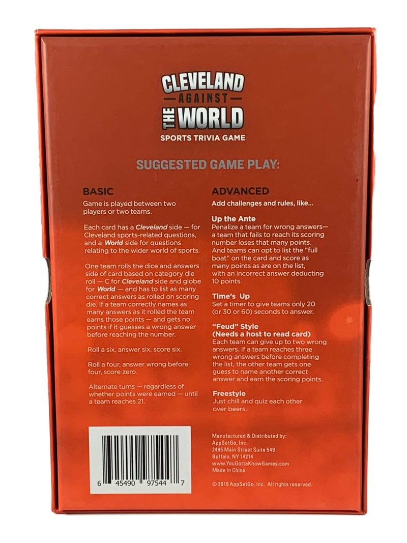 You Gotta Know Cleveland Against The World - Sports Trivia Game - Image 3
